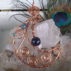 Handcrafted Moon pendant